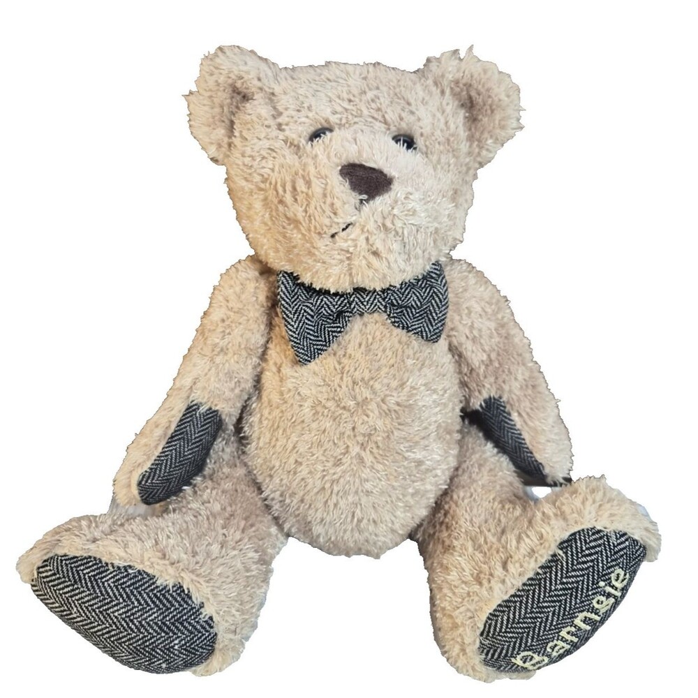 Barnes & Noble Barnsie Brown Teddy Bear Plush Stuffed Animal Toy Bow Tie 15"